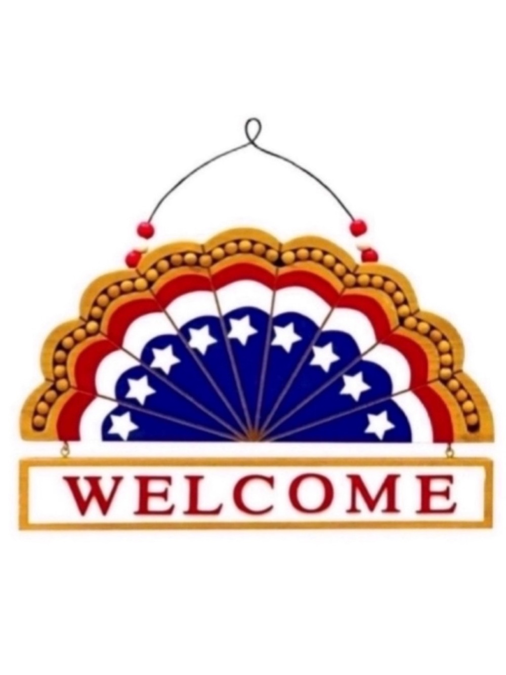 New Patriotic Welcome Sign Decor
